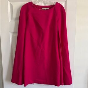 Trina Turk Fuchsia Cape Dress